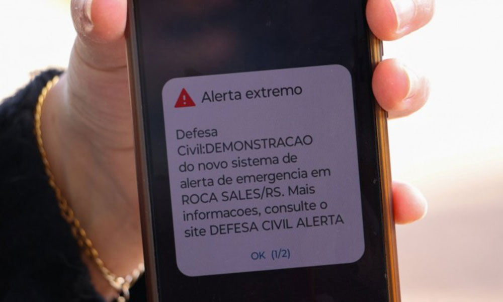 Quatro cidades baianas recebem teste do novo sistema de alerta da Defesa Civil nacional neste sábado (14)