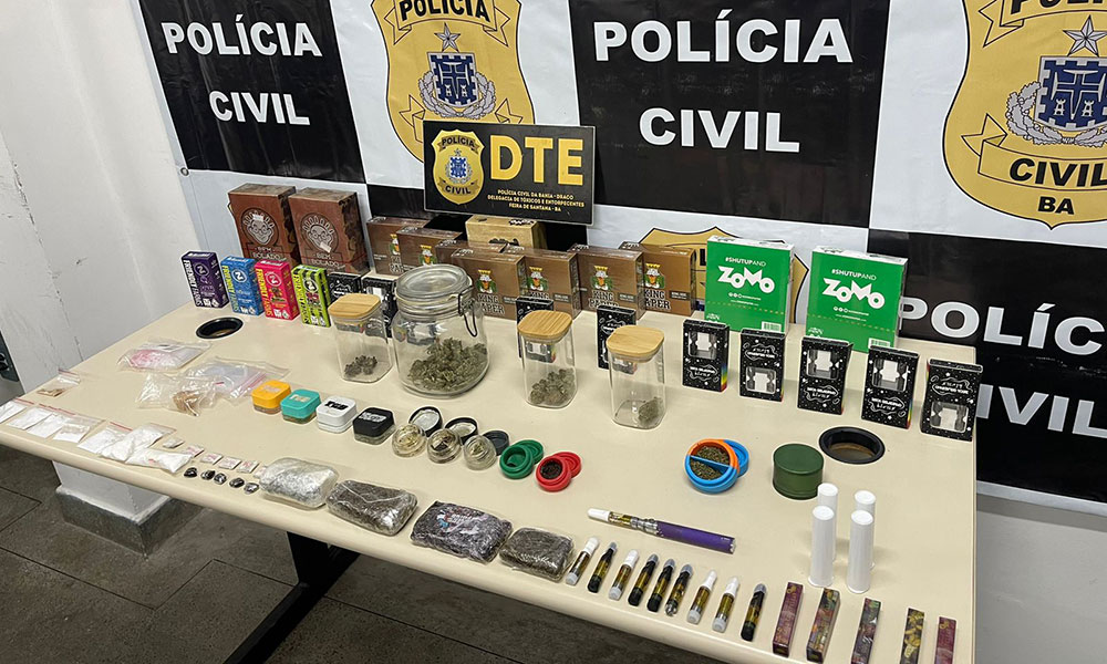 Drogas sintéticas são apreendidas em Feira de Santana