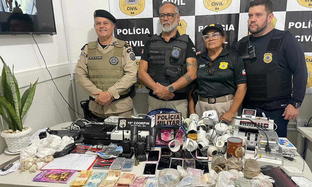 Polícia prende três integrantes de organização criminosa em Serrinha