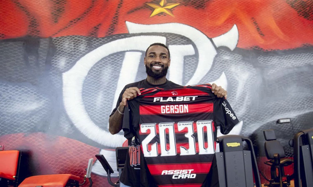 Gerson renova contrato com o Flamengo até o fim de 2030