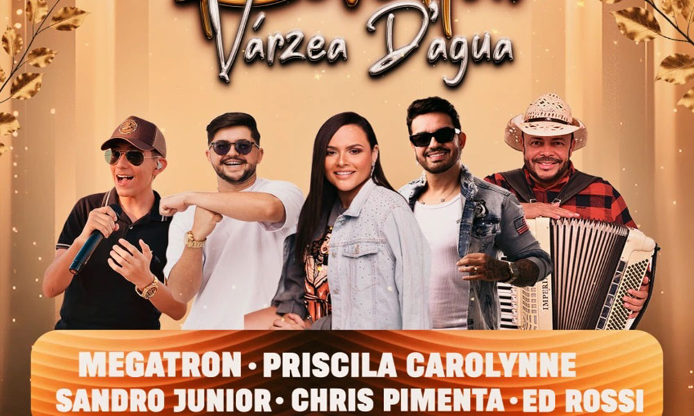Réveillon da Várzea D’Água terá cinco atrações musicais em Livramento de Nossa Senhora