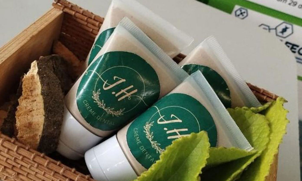 Estudantes de Candiba usam vegetais da caatinga para produzir creme dental orgânico