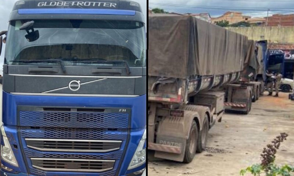 PM recupera carreta adulterada avaliada em mais de R$ 1 milhão em Brumado