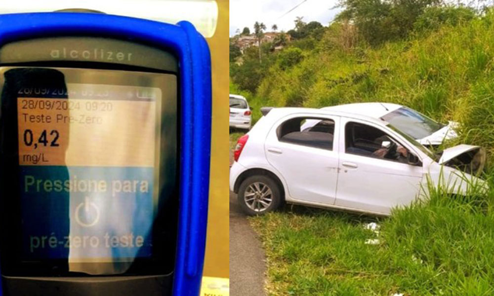 Motorista bêbado faz ultrapassagem proibida e provoca acidente grave na BR 101, em Sapeaçu