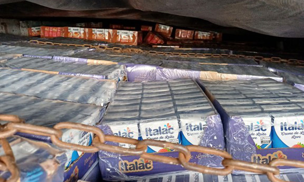 PRF apreende carga de produtos alimentícios avaliada em cerca de R$ 400 mil na Chapada Diamantina