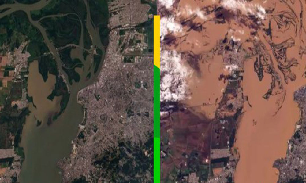 Lewandowski autoriza uso de imagens de satélite para auxílio em calamidade pública no RS