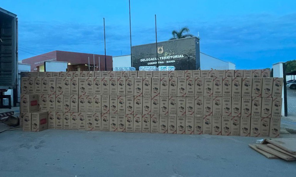 Grande apreensão de cigarros contrabandeados é registrada pela PRF em Correntina