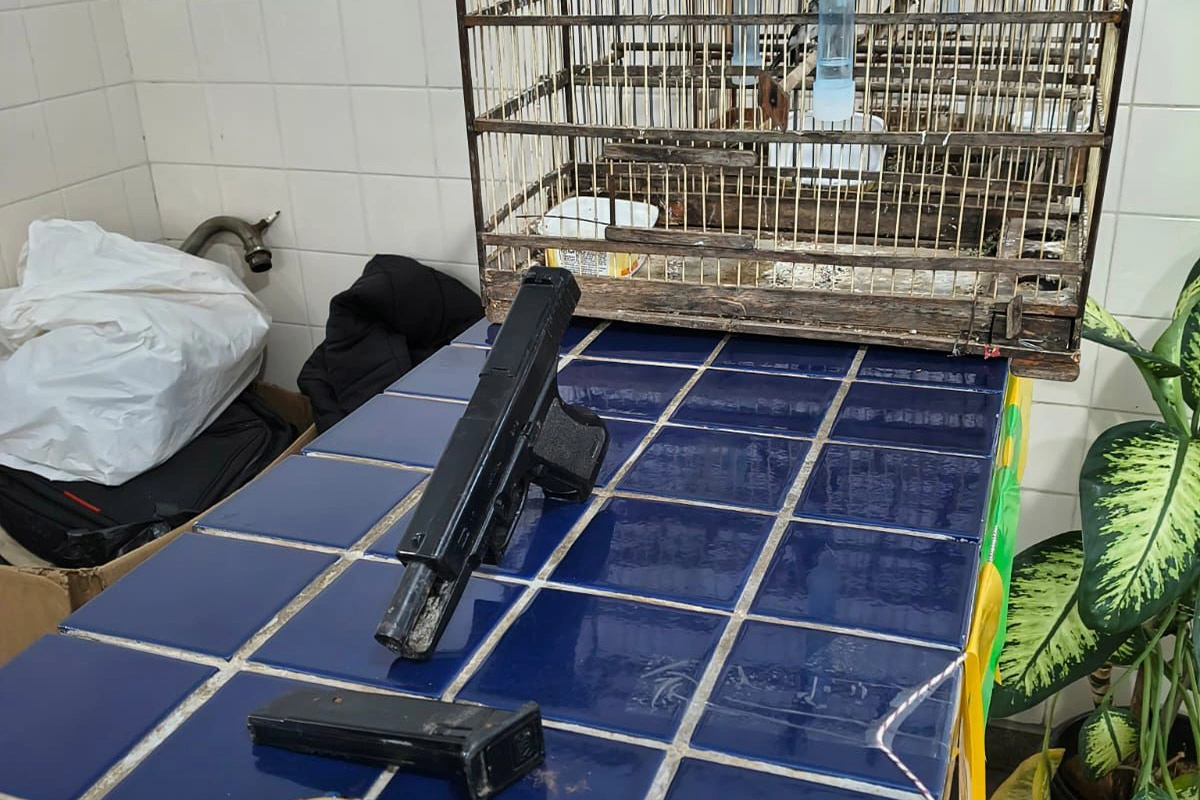 Homem é detido com simulacro de arma e pássaros silvestres após denúncias de ameaças em Brumado