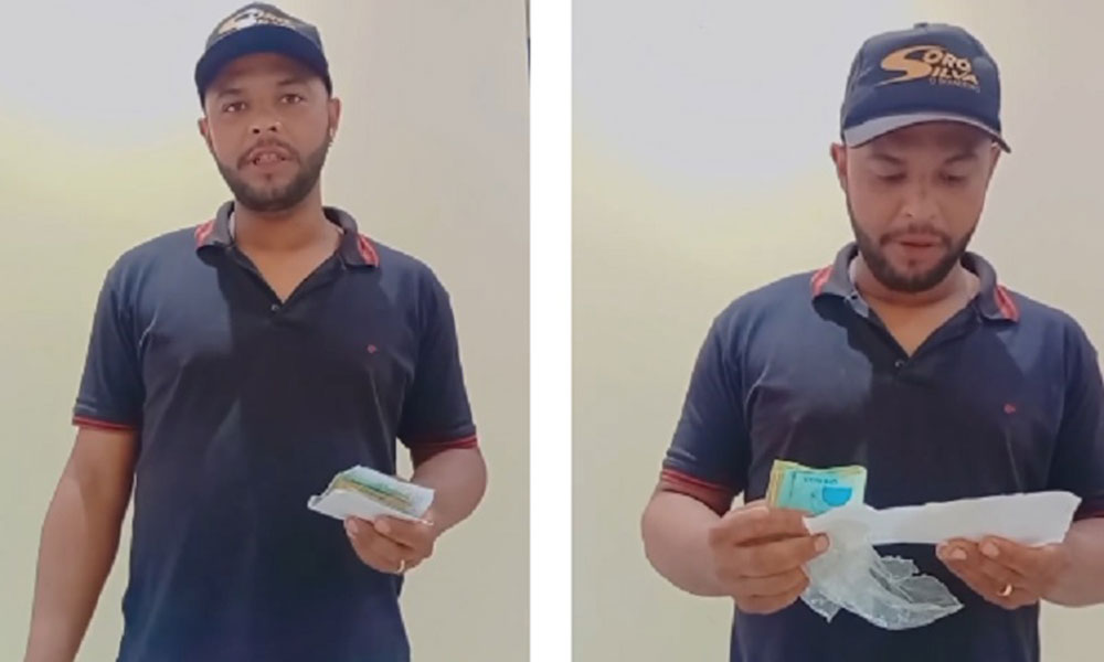 Morador de Dom Basílio devolve R$ 1 mil encontrados na BA-148 e gesto repercute na região