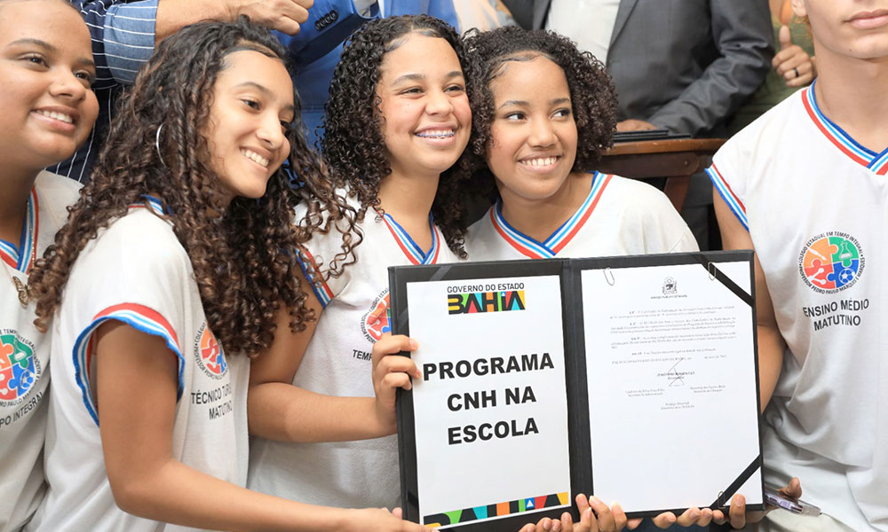 Estudantes da Rede Pública da Bahia podem se inscrever no CNH na Escola e CNH da Gente, a partir de segunda-feira (16)