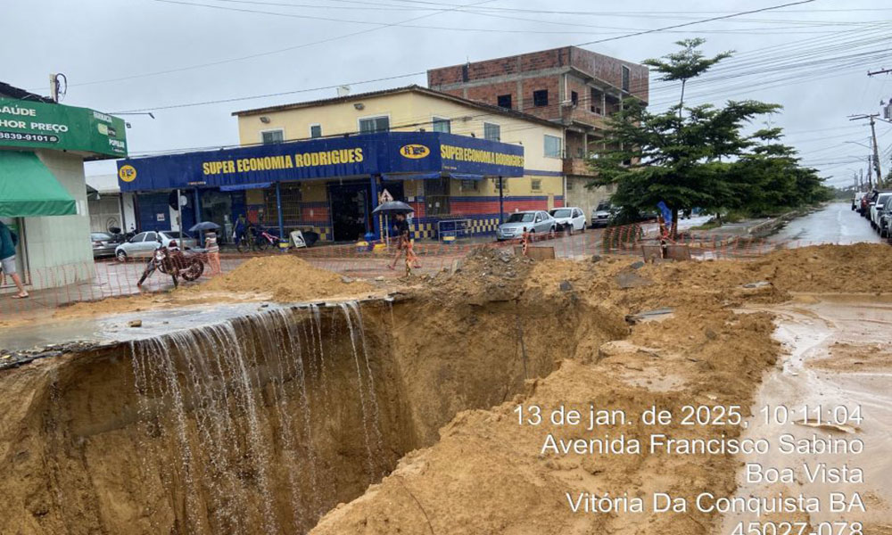 Governo Federal reconhece situação de emergência em Caculé e Vitória da Conquista após fortes chuvas