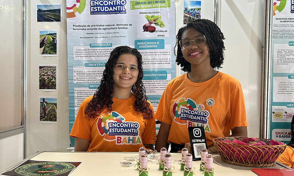 Estudantes de Barra da Estiva criam pré-treino natural à base de beterraba