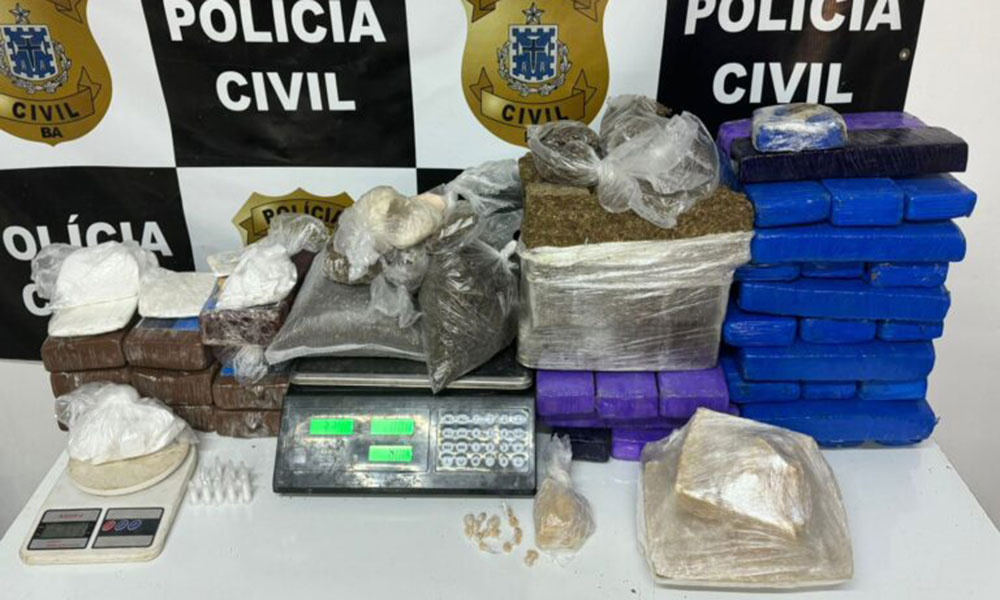 Operação contra traficantes termina com 50 kg de drogas apreendidos em Eunápolis