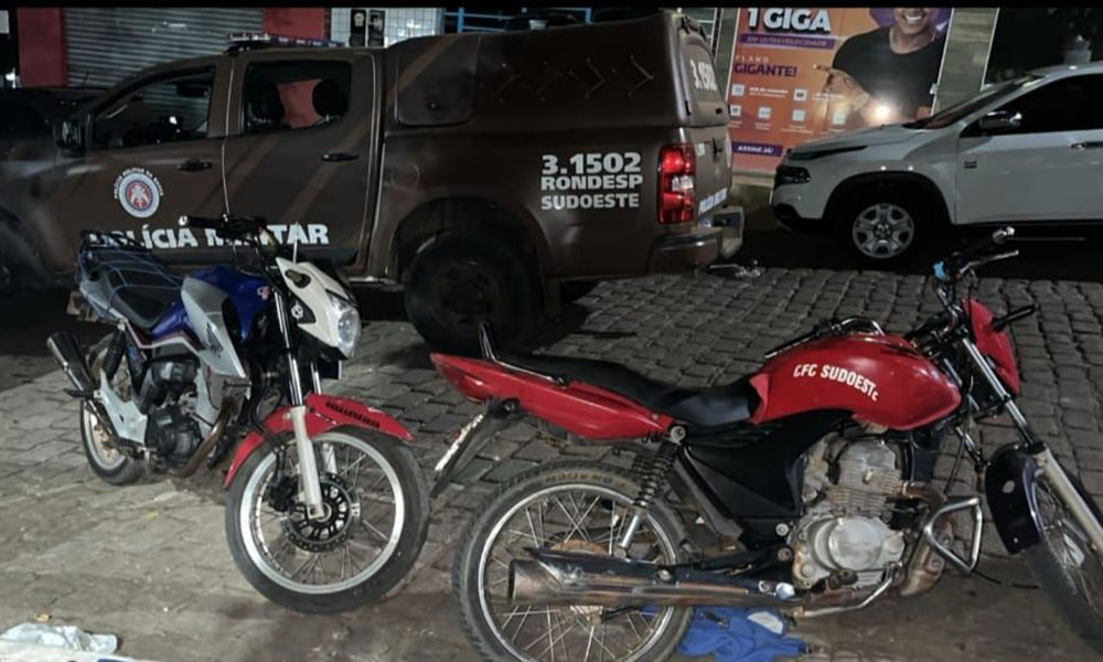 PM apreende duas motocicletas em situação irregular em Tremedal