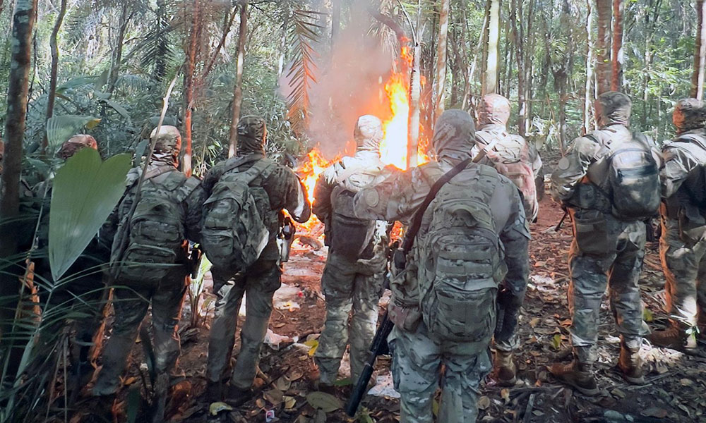 Acampamento utilizado por criminosos é desmobilizado pela PM em Vera Cruz