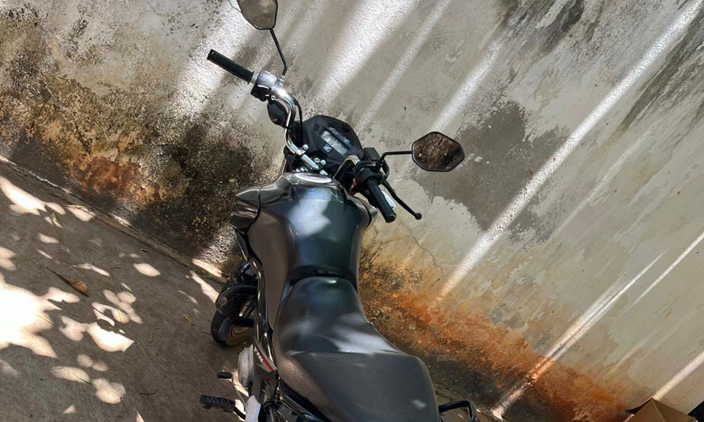 Motocicleta com sinais de adulteração é apreendida pela PM em Ibipitanga