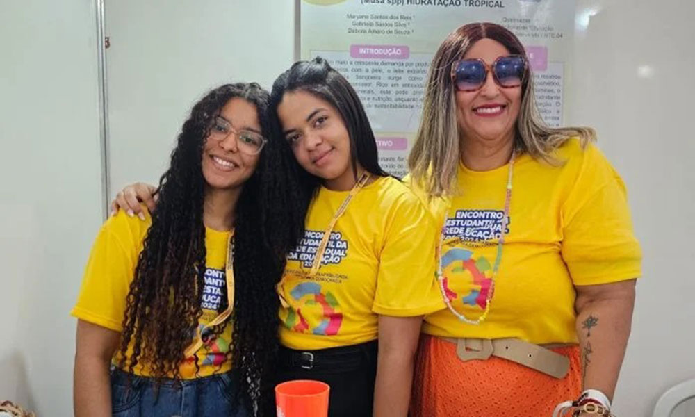 Estudantes utilizam coração da bananeira para desenvolver creme facial em Queimadas