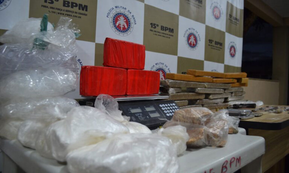 Mais de oito toneladas de drogas foram apreendidas nos primeiros dez meses de 2024 na Bahia