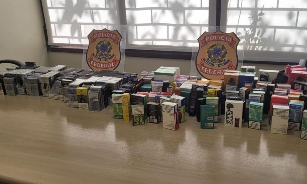 Polícia Federal deflagra operação em combate ao contrabando de cigarros eletrônicos em Ilhéus e Itabuna nesta terça-feira (17)