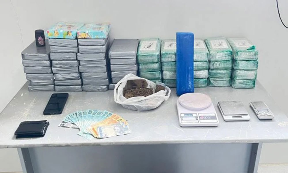 Polícia Militar retira de circulação quase 54 kg de drogas em Luís Eduardo Magalhães