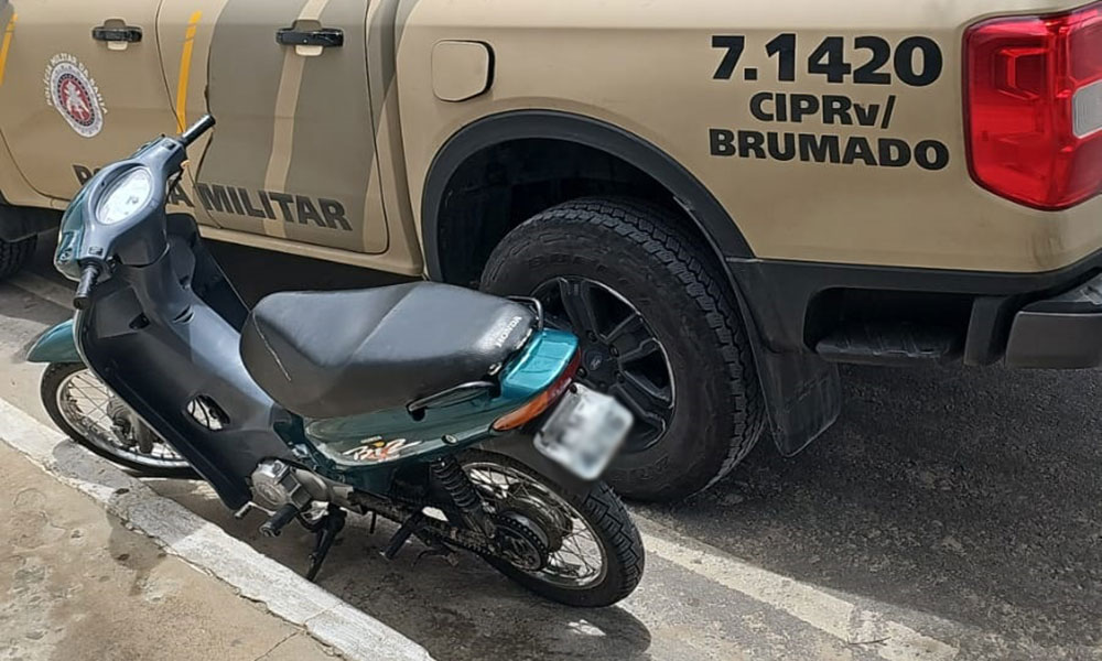 CIPRv recupera motocicleta roubada durante abordagem em Aracatu