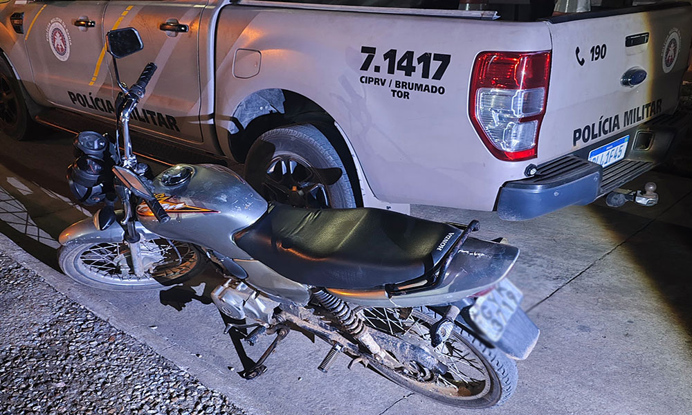 CIPRv recupera motocicleta roubada durante abordagem na BA-026, em Tanhaçu