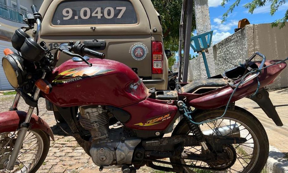 PM apreende motocicleta com sinais adulterados durante incursão em Rio do Pires