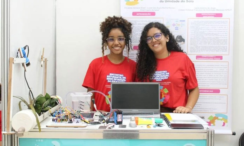 Estudantes de Santo Antônio de Jesus desenvolvem sistema de irrigação inteligente para combater desperdício de água