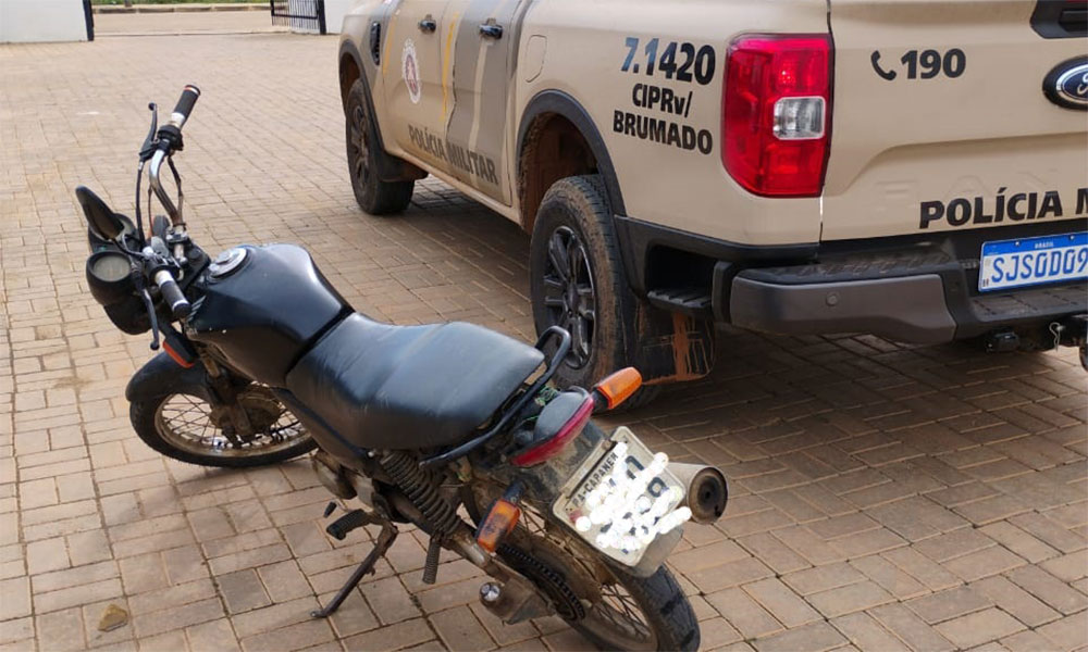 CIPRv apreende motocicleta com restrição de roubo durante abordagem em Barra do Choça