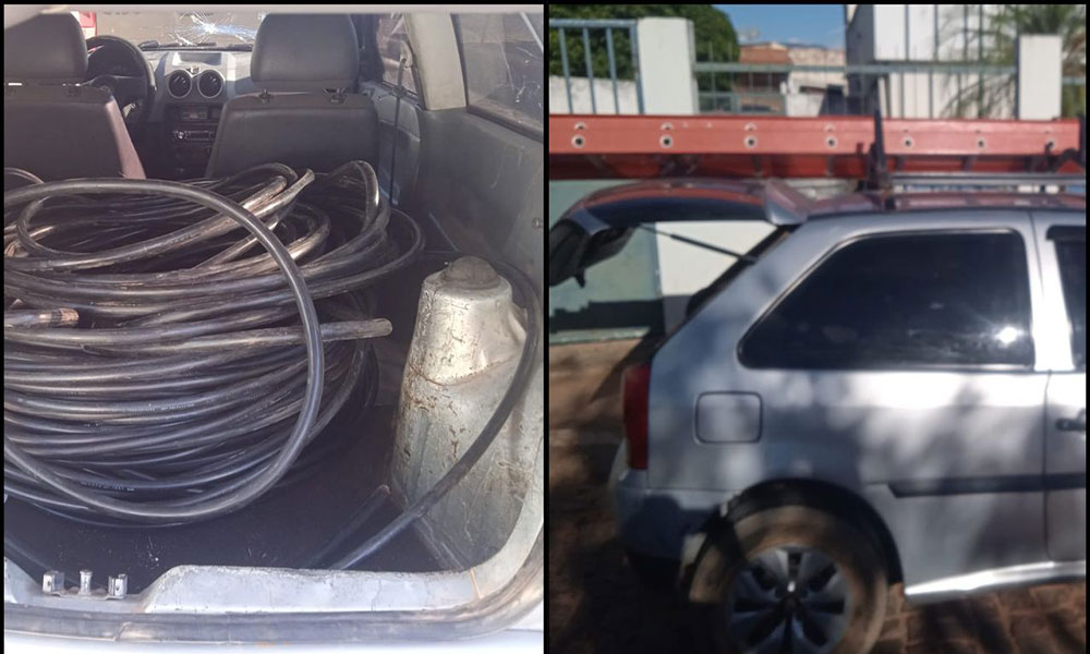 46ª CIPM prende dois homens por furto e receptação de fios de cobre em Paramirim