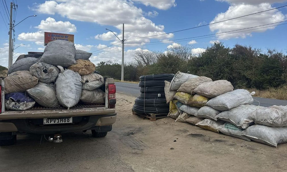 Cippa Lençóis apreende uma tonelada de carvão vegetal ilegal em Ibititá