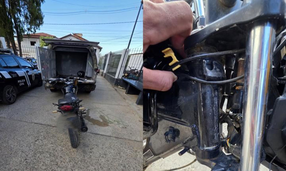 Motocicleta com sinais de adulteração é apreendida pela PM em presidente Jânio Quadros