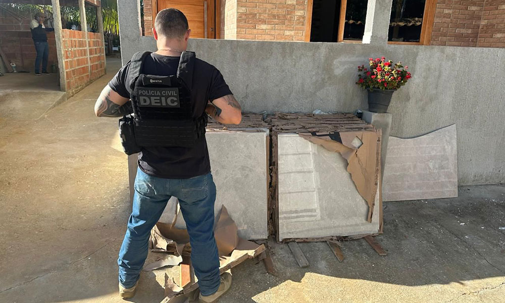 Polícia Civil recupera R$ 50 mil em pisos cerâmicos furtados por funcionário de loja em Vitória da Conquista