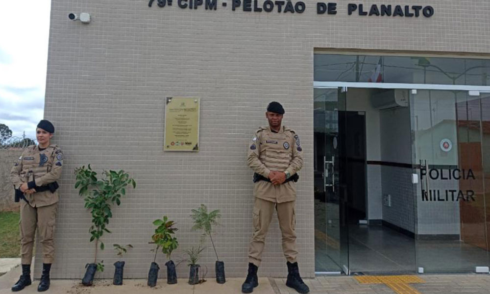 79ª CIPM inicia plantio de árvores pelo Programa Planta Bahia em Caetanos e Planalto