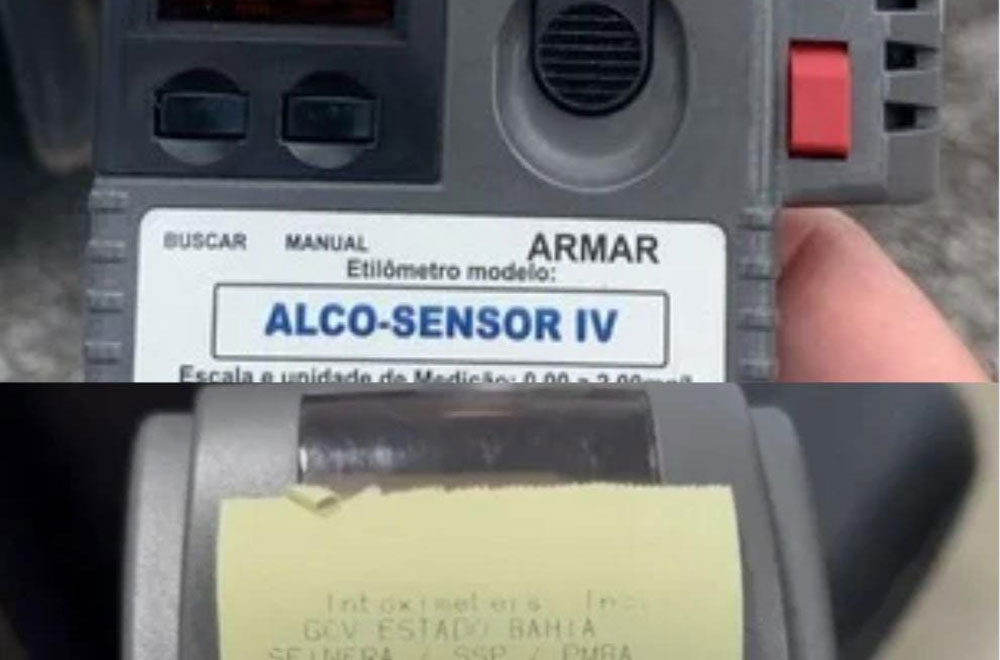 Motorista recusa teste do bafômetro e acaba autuado na BA-262, em Brumado