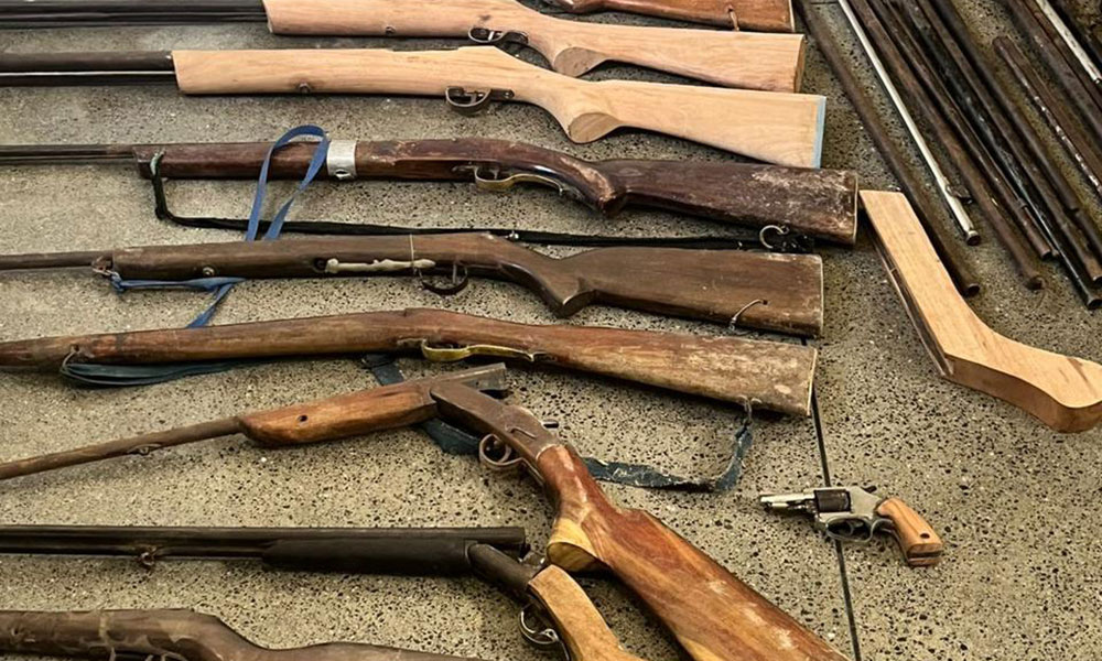 PM desarticula oficina de armas artesanais no município Utinga