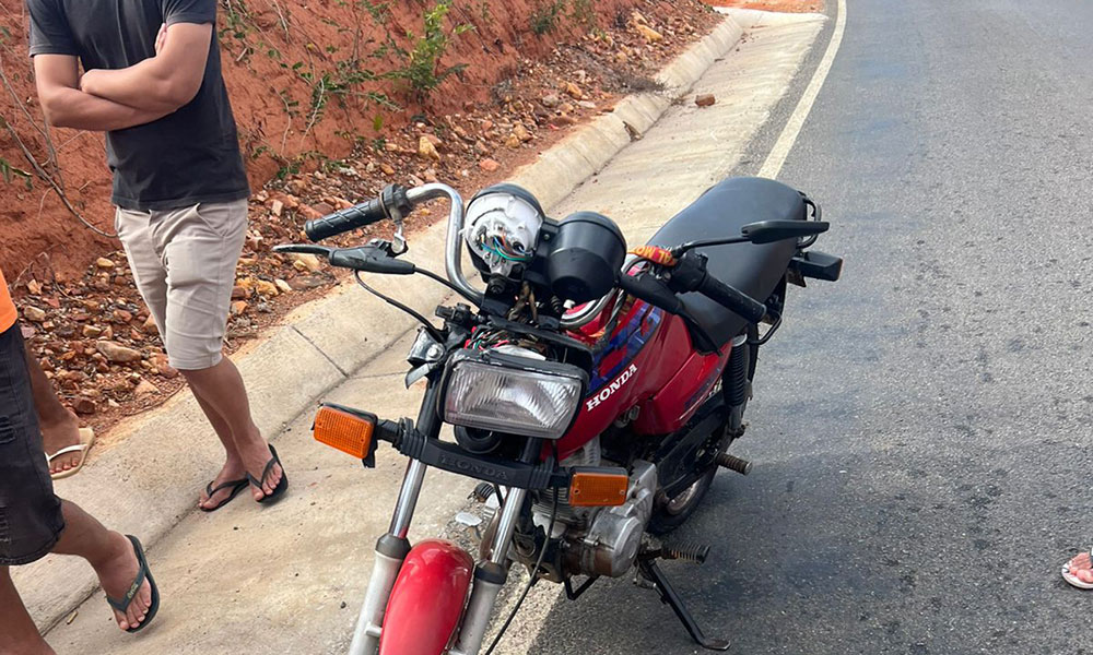 Motociclista fica ferido após acidente em Caetité