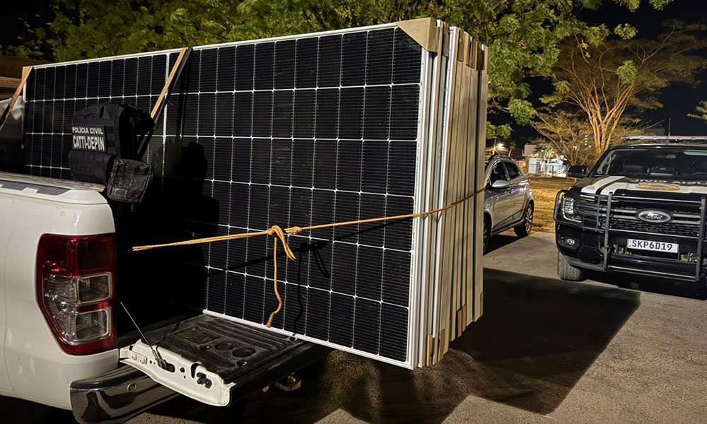 Polícia Civil recupera 16 placas solares e prende receptador em Barreiras