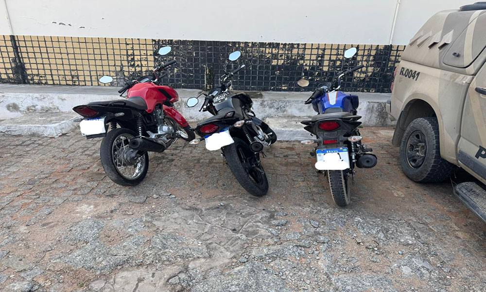 PM apreende três motocicletas com placas clonadas em Guanambi