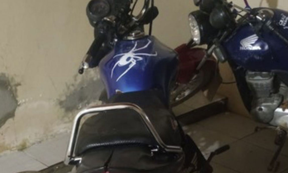 Motocicleta com sinais de adulteração é apreendida pela 80ª CIPM em Ribeirão do Largo