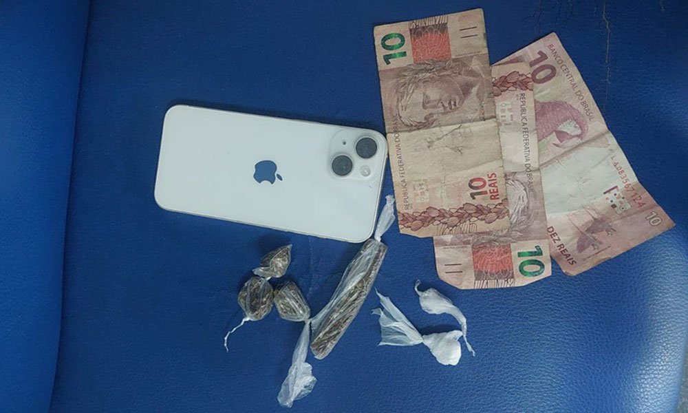 Suspeito é preso por tráfico de drogas após tentar fugir e descartar entorpecentes em Guanambi