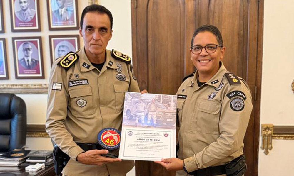 Livramento: Comandante da 46ª CIPM apresenta ações da unidade ao Comandante-Geral da PMBA em Salvador