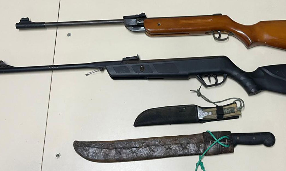 PM apreende armas de fogo durante ação da Operação Força Total em Caetité