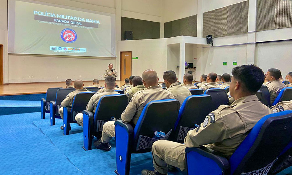 Brumado: Comando do 24º BPM reúne tropa e define diretrizes para fortalecer ações de segurança