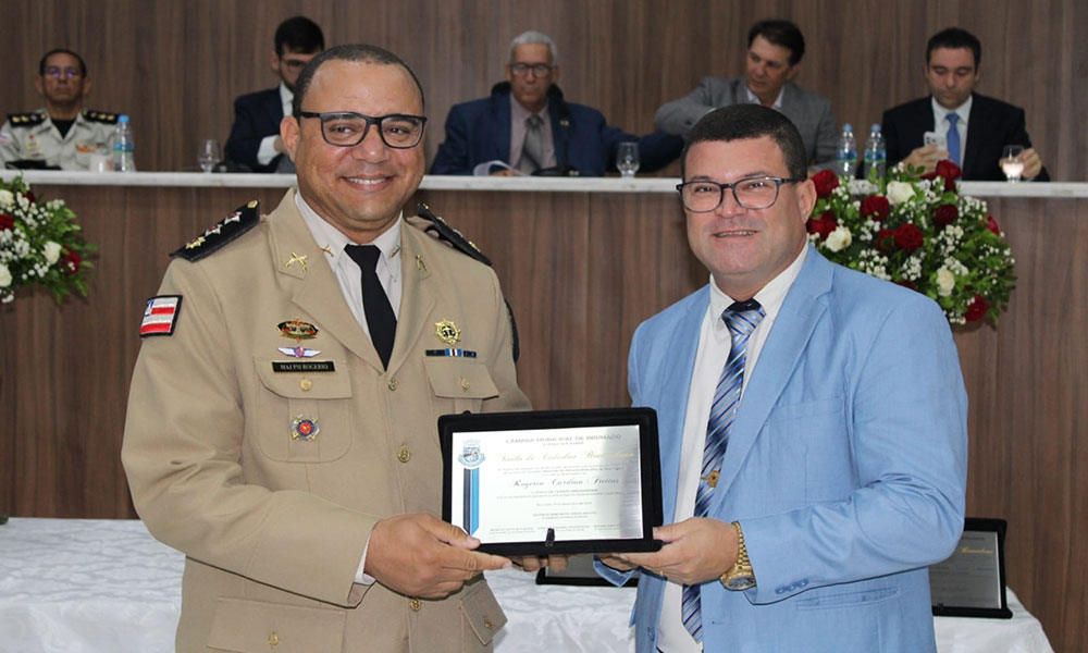 Comandante da CIPRv/Brumado recebe Título de Cidadão Brumadense