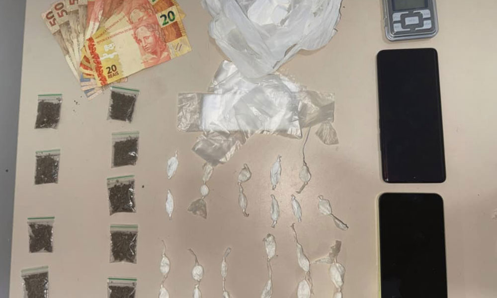 Homem é detido por tráfico de drogas durante ação da PM em Belo Campo