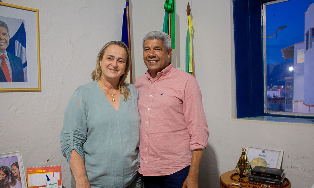Prefeita Joanina Sampaio recebe governador Jerônimo Rodrigues em visita institucional em Livramento