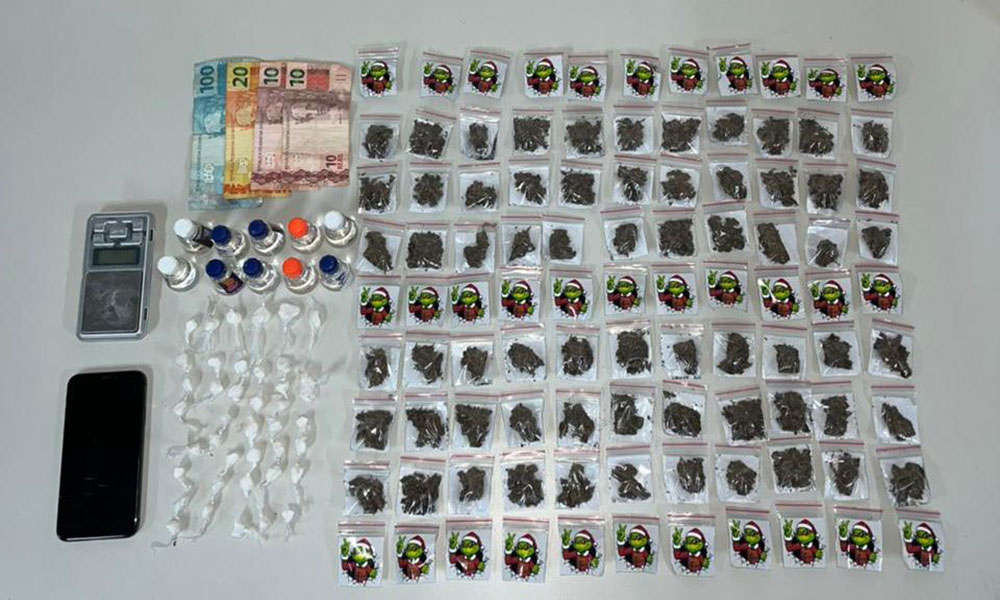 RONDESP Meio Oeste apreende drogas e conduz dois suspeitos em Iuiu