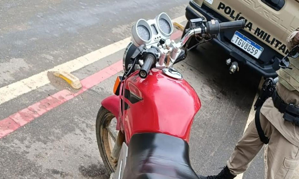 79ª CIPM apreende motocicleta com indícios de adulteração em Bom Jesus da Serra