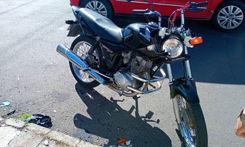 Motociclista fica ferido após colisão em Guanambi